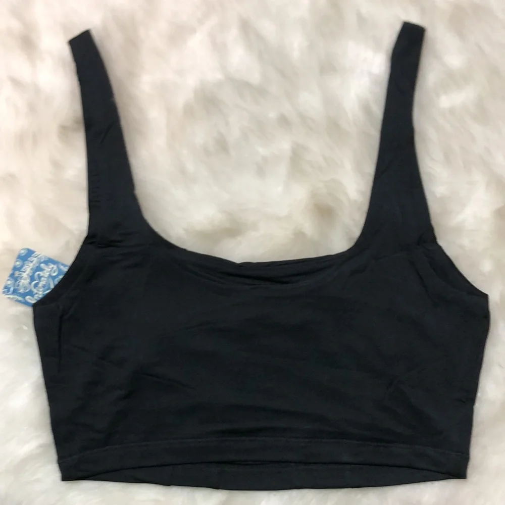 Free People Be Cool Brami Black Cropped Top Various Sizes  S/M NEW